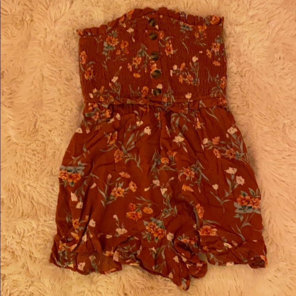 american eagle strapless romper